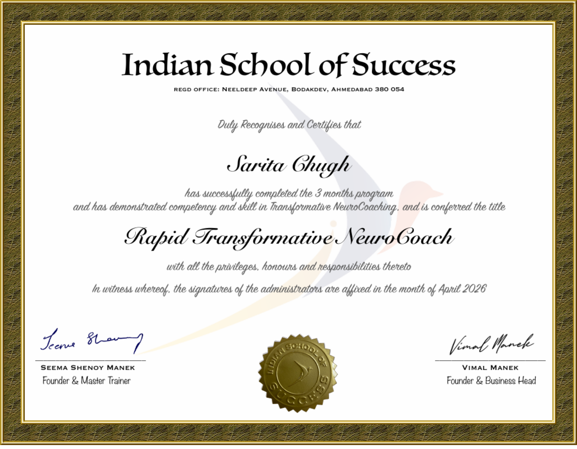 Rapid Transformative NeuroCoache